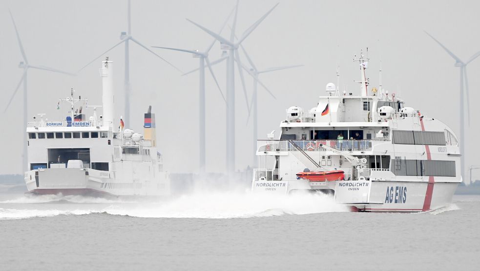 Der Schiffsfahrplan für die Strecke zwischen Borkum und Emden und zurück ändert sich heute und morgen. Foto: dpa