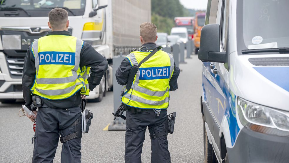 So wie hier in Rheinland-Pfalz wird mittlerweile an allen deutschen Grenzen kontrolliert. Foto: dpa/Harald Tittel
