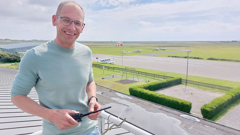 Tauschte den Airport Stuttgart gegen den Flugplatz Borkum: Markus Grigoleit. Foto: Ferber
