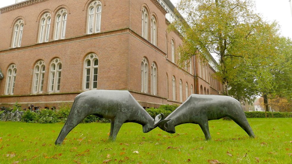 Vor dem Landgericht Oldenburg müssen sich derzeit zwei Männer in einem Drogenprozess verantworten. Foto: Wieking