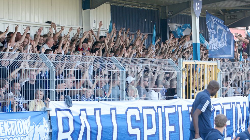 Der BSV Kickers Emden setzt auf seine Fans und den Heimvorteil. Foto: Doden/Emden