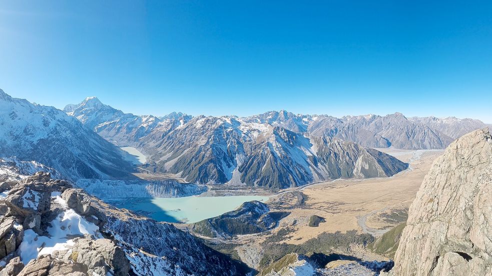 Diesen Ausblick über den Mount Cook National Park genoss Jan Rehaag. Foto: privat