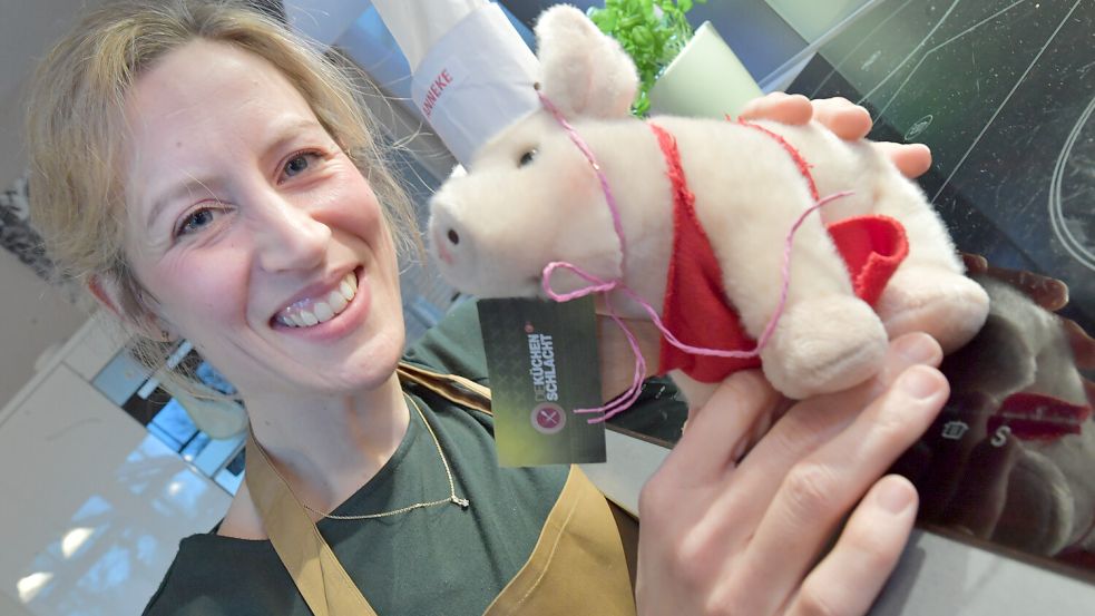 Als Glücksbringer für die Championsweek hatte Anneke Bohlen von ihrer Mutter ein Plüschschwein geschenkt bekommen. Foto: Ortgies/Archiv