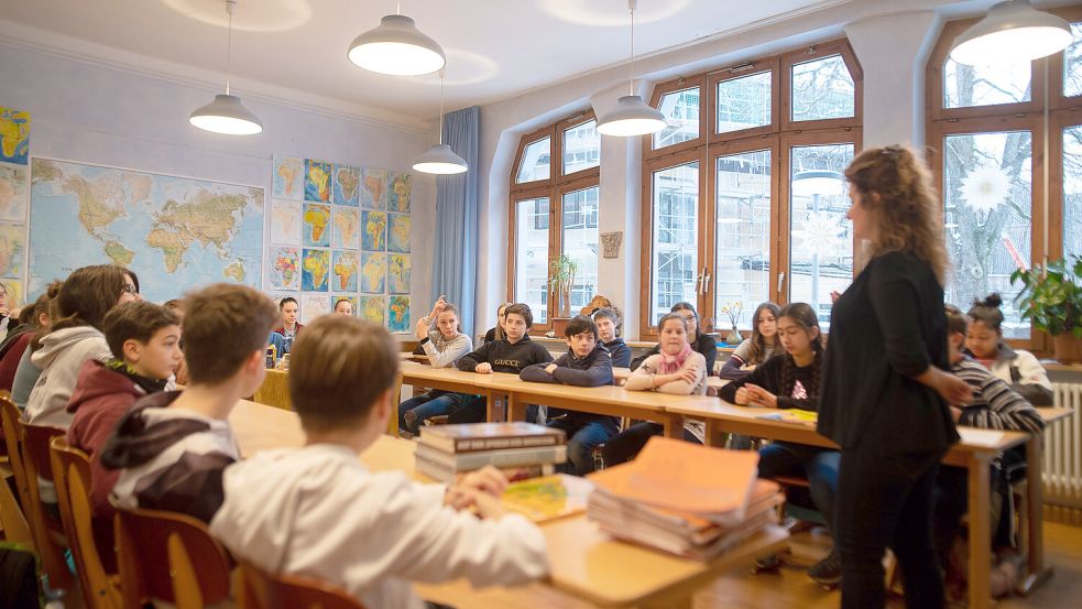 Klassenzimmer einer Waldorfschule in Baden-Württemberg: In Deutschland zählt das alternative Schulsystem rund 90.000 Kinder und Jugendliche. Foto: dpa/Sebastian Gollnow