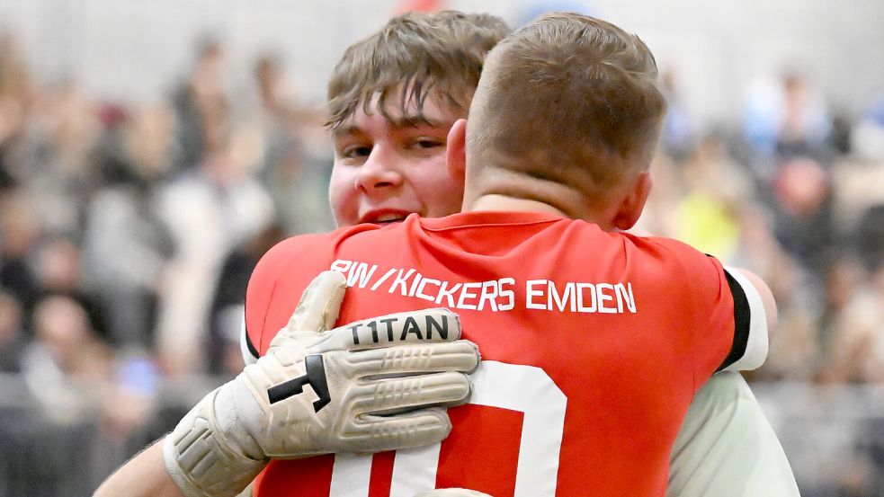 Rot-Weiß/Kickers Emden II ist beim Finaltag dabei, tritt in der Gruppe B an. Foto: Doden/Blomberg