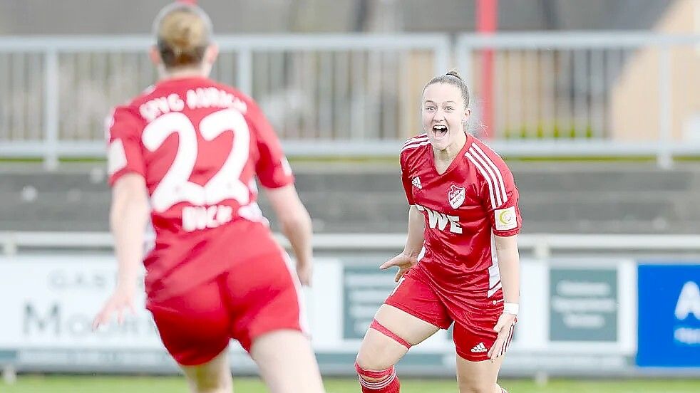 Torjägerin Lucy Minne wurde in dem Beitrag ein wenig begleitet. Foto: Archiv