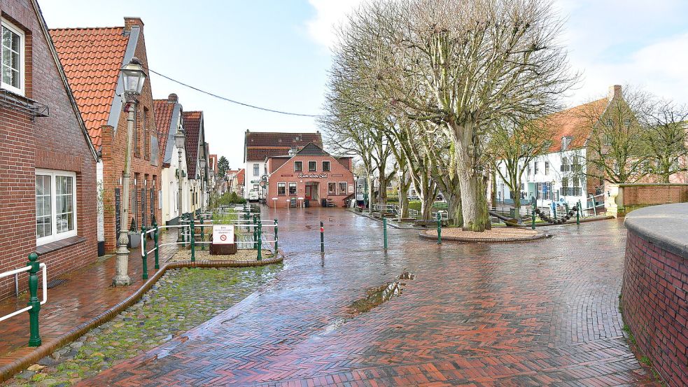 Winter in Greetsiel: gähnende Leere im Ortskern. Fotos: Wagenaar