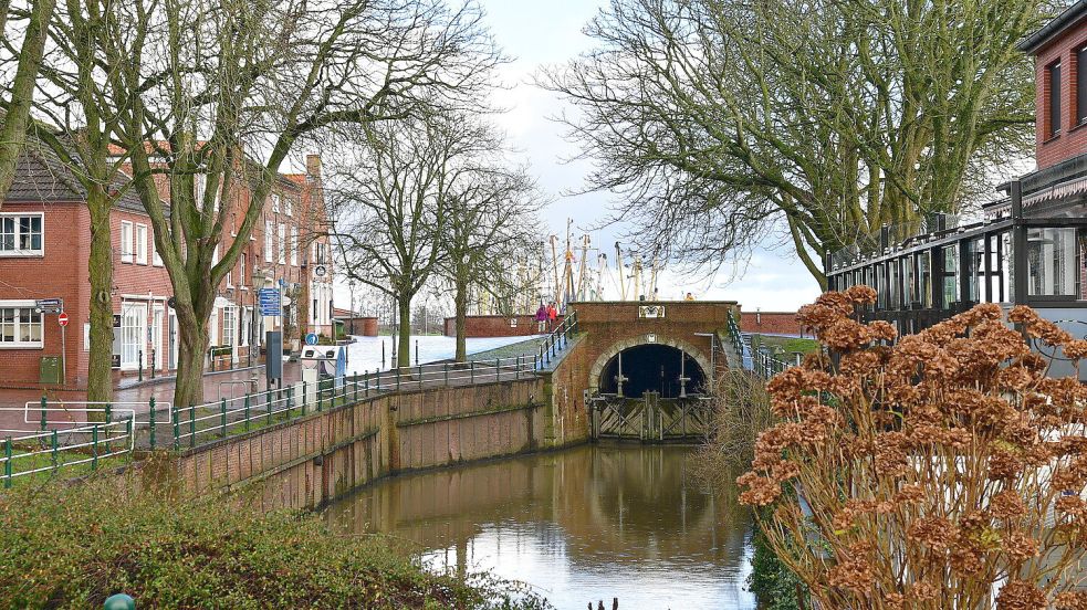 Postkartenidylle: das Greetsieler Außentief.