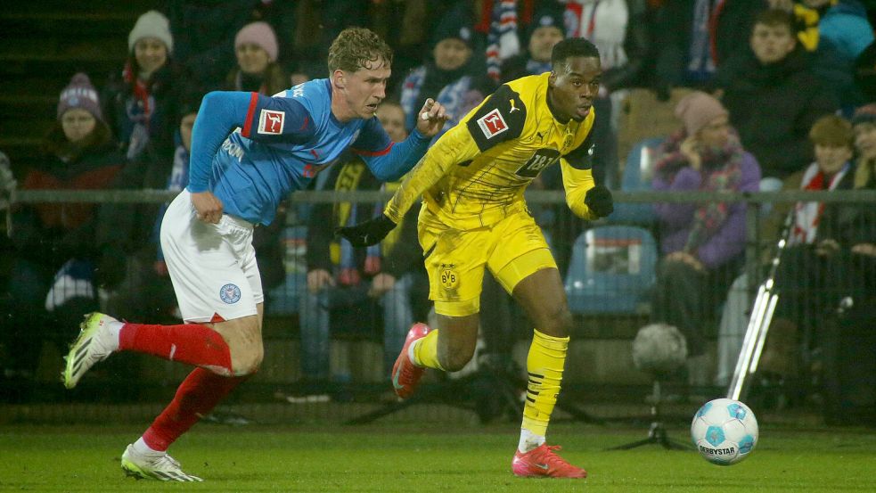 Ausnahmespieler Jamie Gittens war gegen Dortmund meist Rosenbooms Gegenspieler. Foto: Imago