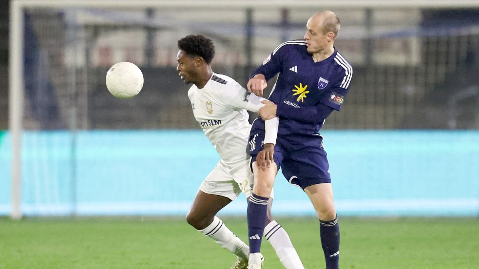 Tim Dietrich wusste bei Kickers Emden bisher voll zu überzeugen. Foto: Doden/Emden