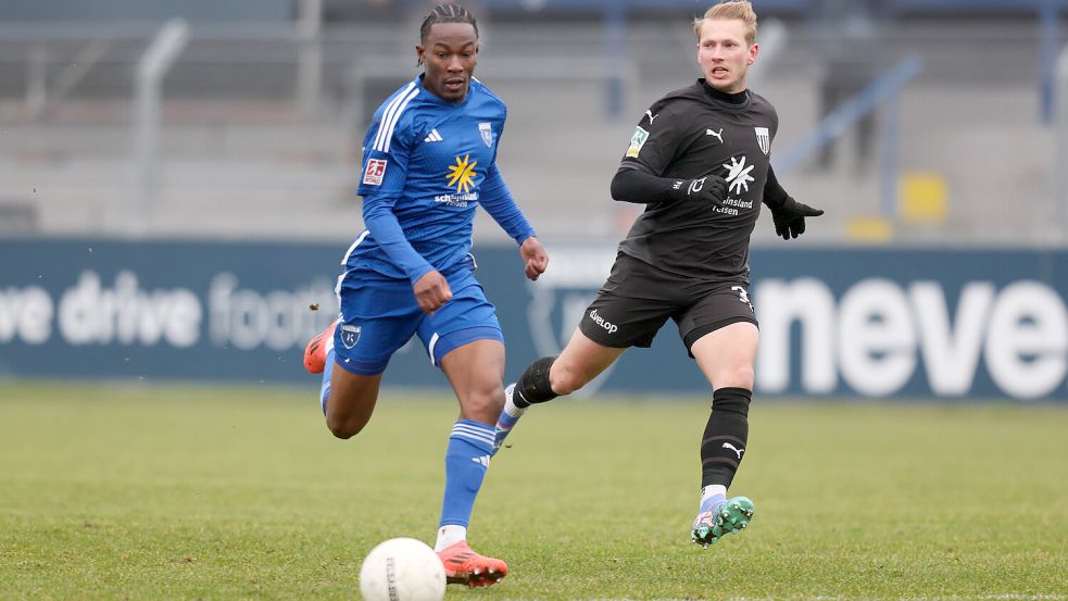Michael Igwe (links) lief sich zu oft fest.