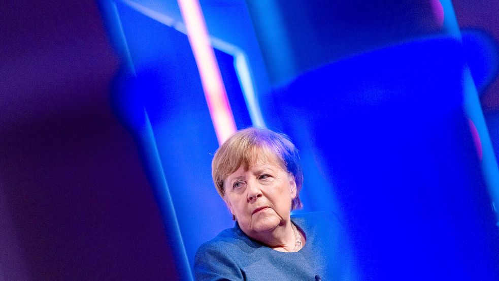 Lange schwieg sie, jetzt mischt sich Angela Merkel doch noch in den Wahlkampf ein. Will sie Friedrich Merz jetzt als Kanzler verhindern? Foto: dpa/Rolf Vennenbernd