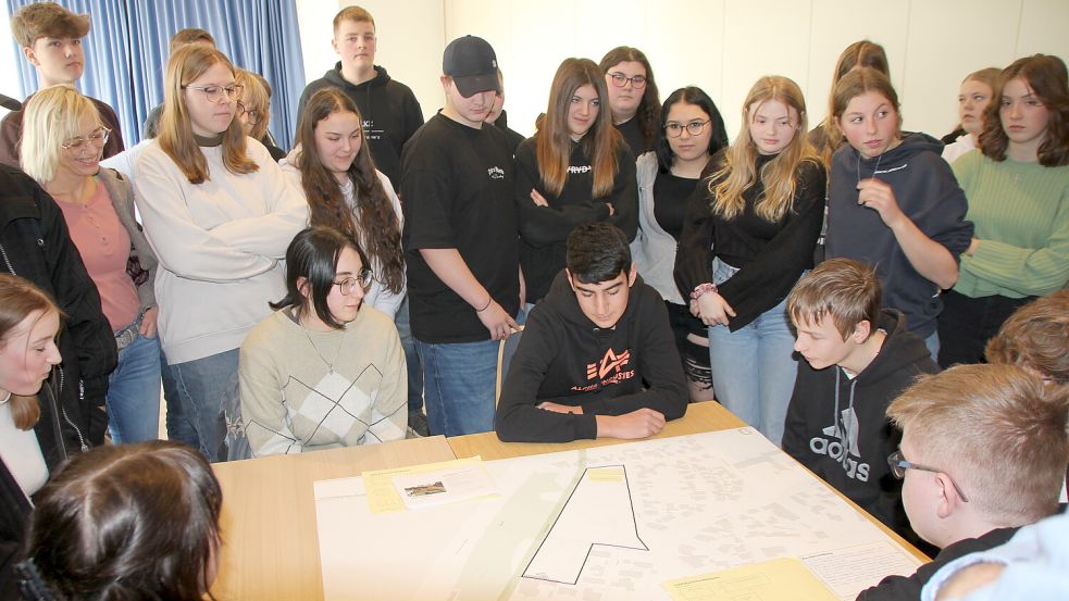 Borkums Inselschüler sind vielfach engagiert – Anfang 2023 zum Beispiel haben sie sich Gedanken über eine künftige Gestaltung des Kurviertels gemacht. Foto: Ferber