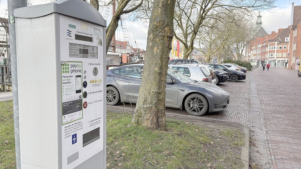 Das Parken bei Schreyers Hoek ist schon jetzt in vielen Bereichen kostenpflichtig. Foto: Hanssen