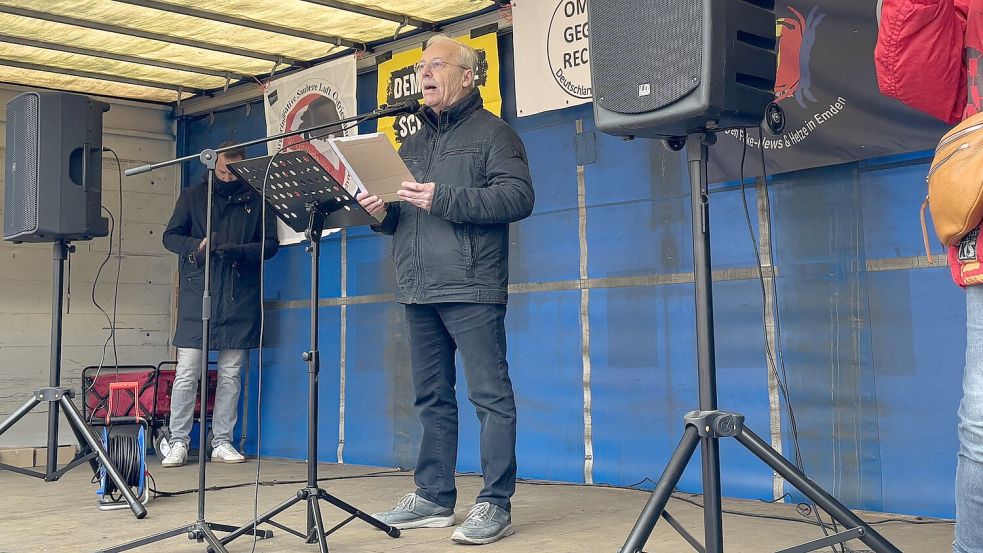 Sprach als "politisch Interessierter aus der Zivilgesellschaft": Wolfgang Henkelmann. Foto: Schuurman