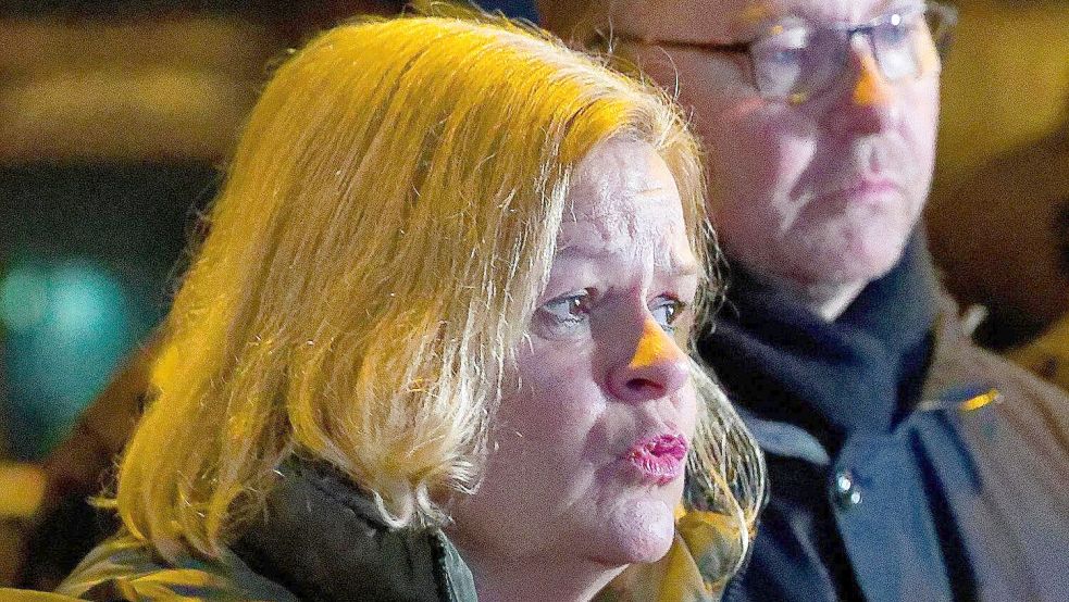 Bundesinnenministerin Nancy Faeser (SPD) ist nach dem Anschlag auf einer Demonstration in München. Im Interview mit unserer Redaktion erklärt sie, welche Konsequenzen sie jetzt ziehen will. Foto: Tizian Gerbing