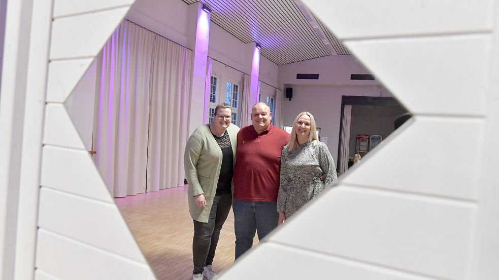 Die Geschwister Melanie Mattenklott (von rechts), Stefan und Jessica Frerichs sind in Transvaal aufgewachsen, waren aber bislang nicht Mitglied im Bürgerverein. Foto: Ortgies