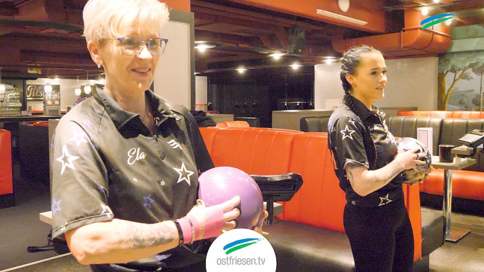 Manuela Öing und ihre Tochter Maraike Weber aus Warsingsfehn bowlen in der 1. Bundesliga.