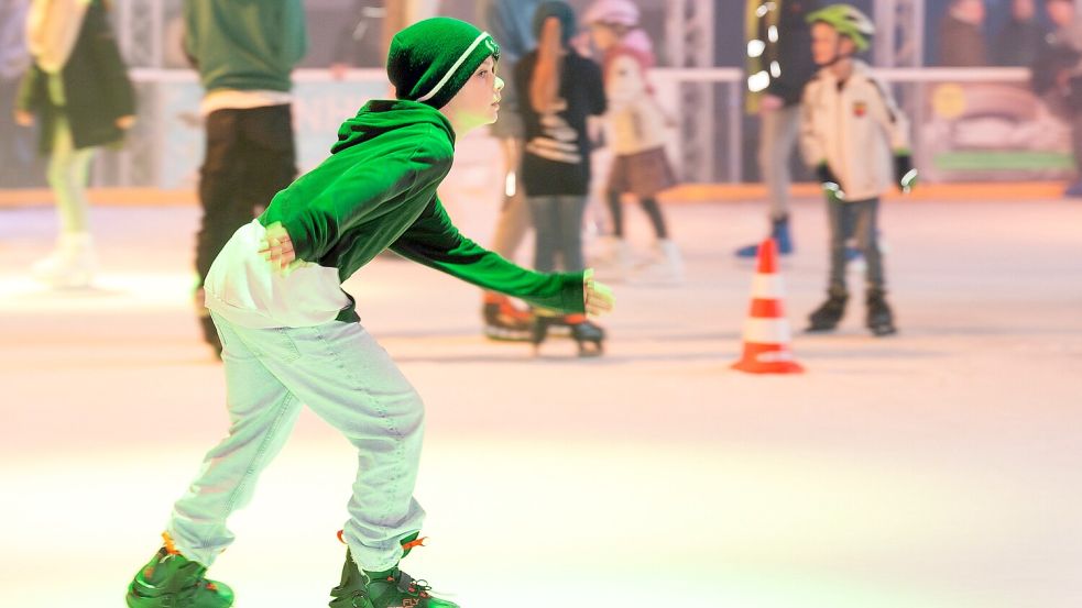 Letzte Chance aufs Eislaufen 2025: Er nutzte sie. Foto: Ihler