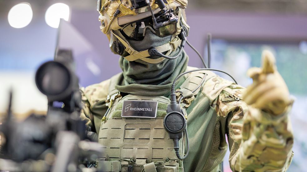 Rheinmetall-Kampfausrüstung Gladius: Die Wachstumsaussichten für den Rüstungskonzern sind glänzend. Foto: dpa/Daniel Karmann