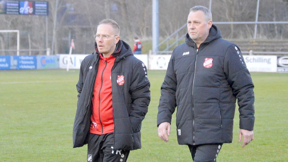 Ihrhoves Trainer Christian van Hoorn und Detlef Brinkmann haben einiges aufzuarbeiten.