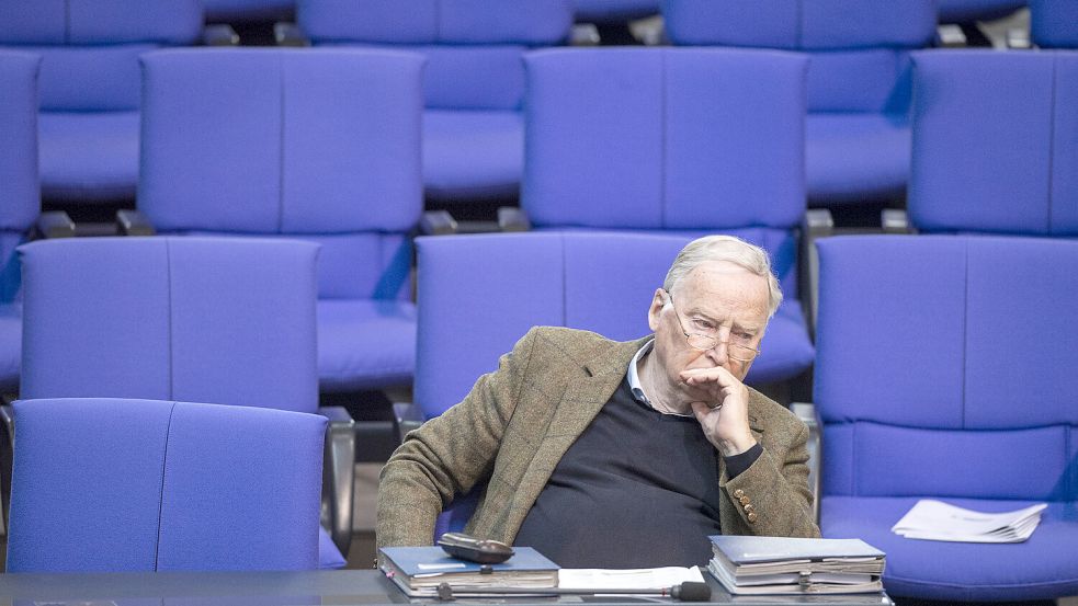 AfD-Politiker Alexander Gauland wird auch mit 84 Jahren im Bundestag sitzen. Foto: dpa/Hannes P Albert