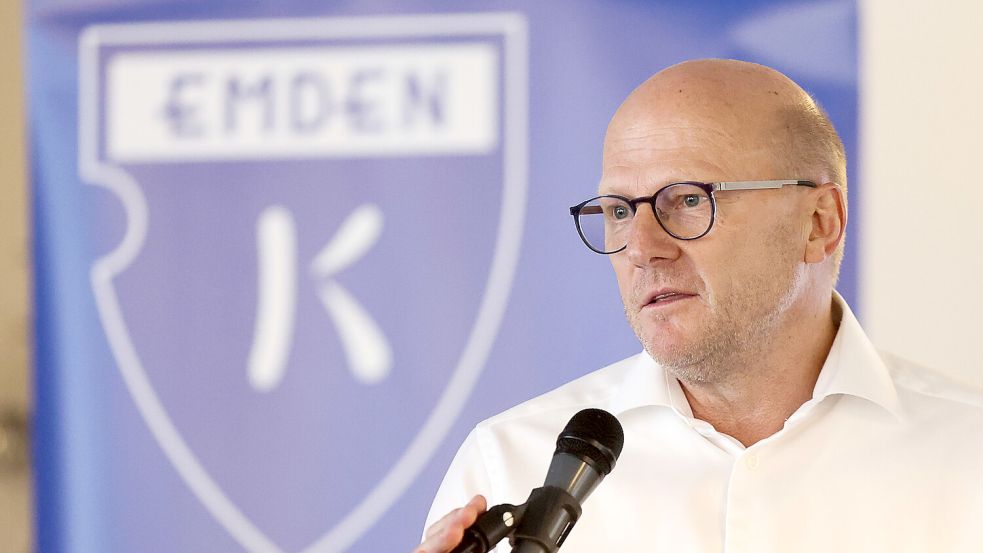 Kickers-Vorsitzender Hendrik Poppinga kümmert sich um die Ausgliederung. Foto: Doden/Emden
