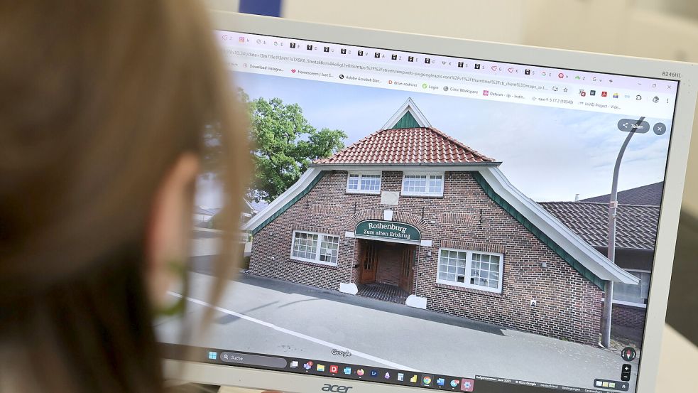 Der Gasthof „Zum alten Erbrkug“ auf Google Maps. Foto: Hock