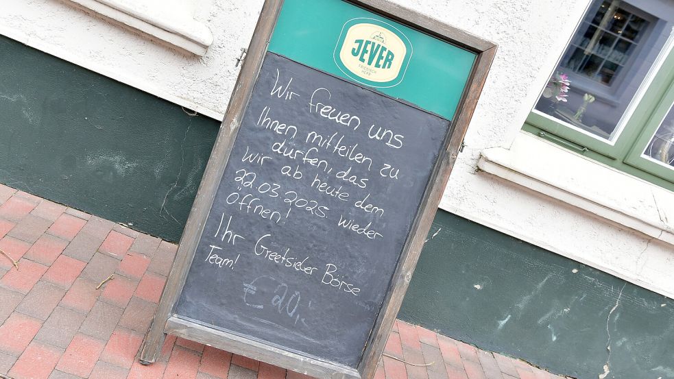 Seit dem 22. März hat die Greetsieler Börse wieder geöffnet. Offiziell soll es aber erst am 1. April losgehen.