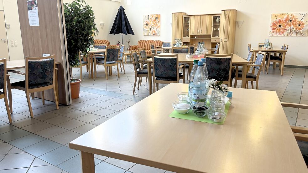 Im Speisesaal wurde umgebaut. Foto: Vogt