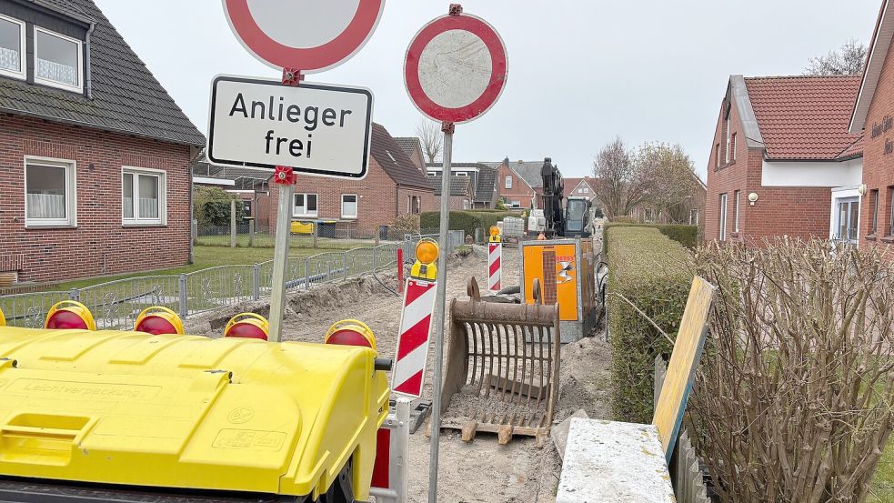 Die Sanierung der Gartenstraße ist ein Großprojekt. Foto: Ferber