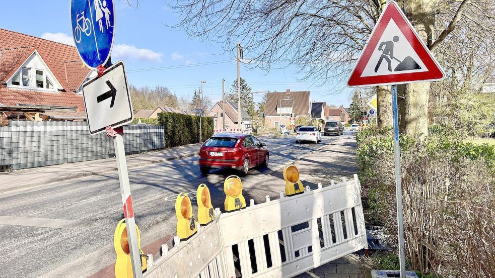 In diesem Abschnitt des Logaer Wegs wird gearbeitet. Foto: Ortgies