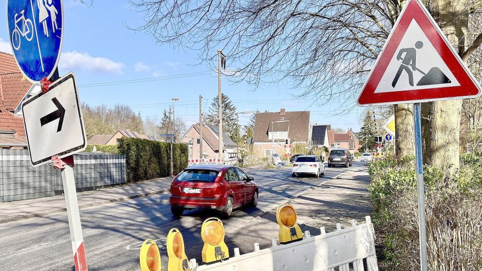 In diesem Abschnitt des Logaer Wegs wurde und wird gearbeitet. Foto: Ortgies/Archiv