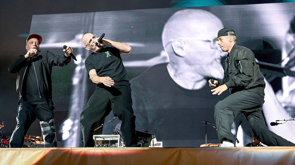„Die Fantastischen Vier“ müssen ihren Auftritt beim Final4 in der Kölner Lanxess Arena spontan absagen. Foto: dpa/Britta Pedersen