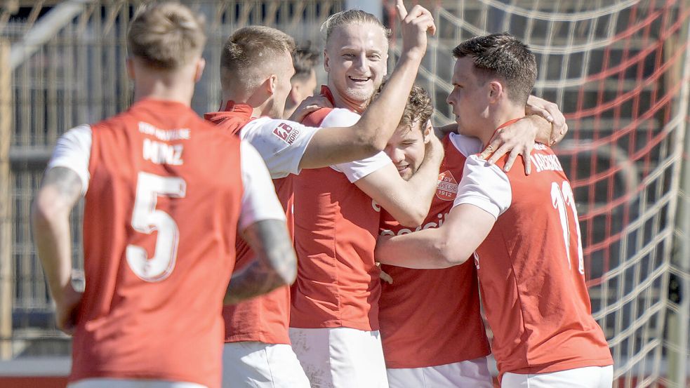 Der TSV Havelse hatte in dieser Saison bisher viel zu feiern. Foto: Imago