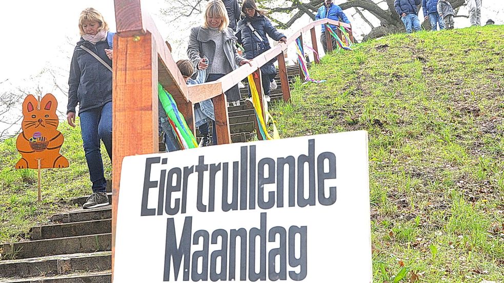 Es wurde wieder zum Eiertrullenden Maandag eingeladen. Foto: Bodo Wolters