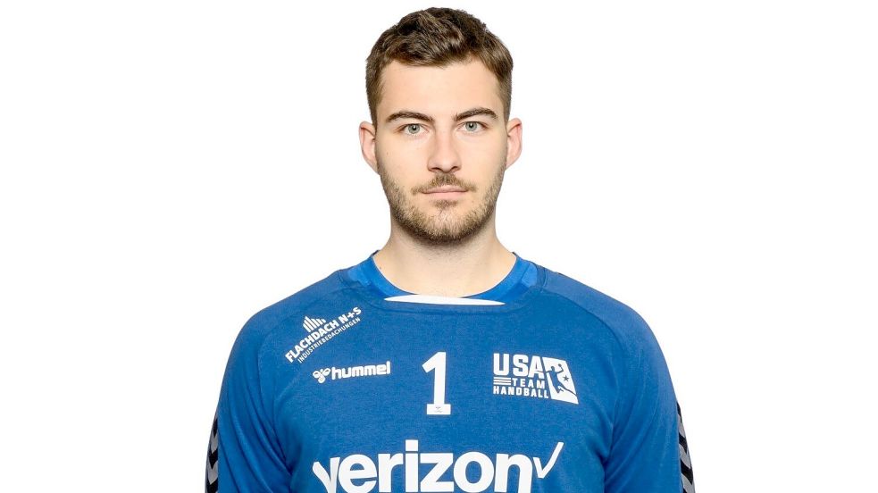 Pal Merkovszki im Trikot der amerikanischen Handball-Nationalmannschaft.