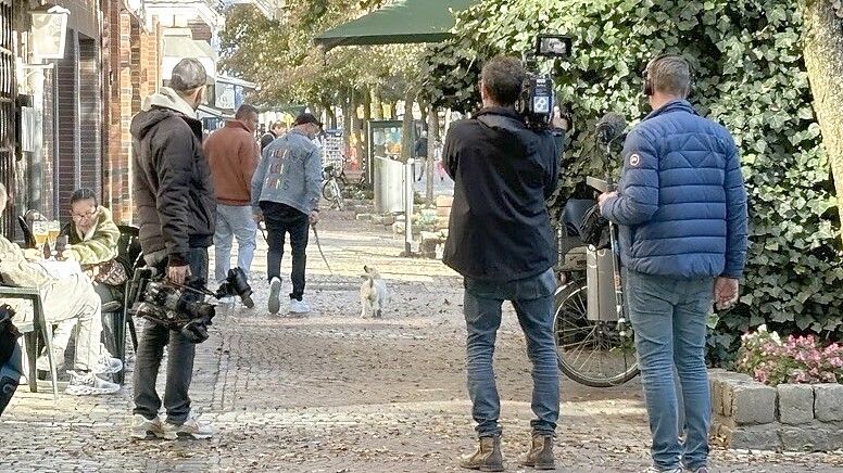 Unter anderem im Oktober 2024 wurde in Emden für die Sendung „Martin Rütter – Die Welpen kommen“ gedreht. Jetzt werden die Folgen ausgestrahlt. Foto: Mona Hanssen/Archiv