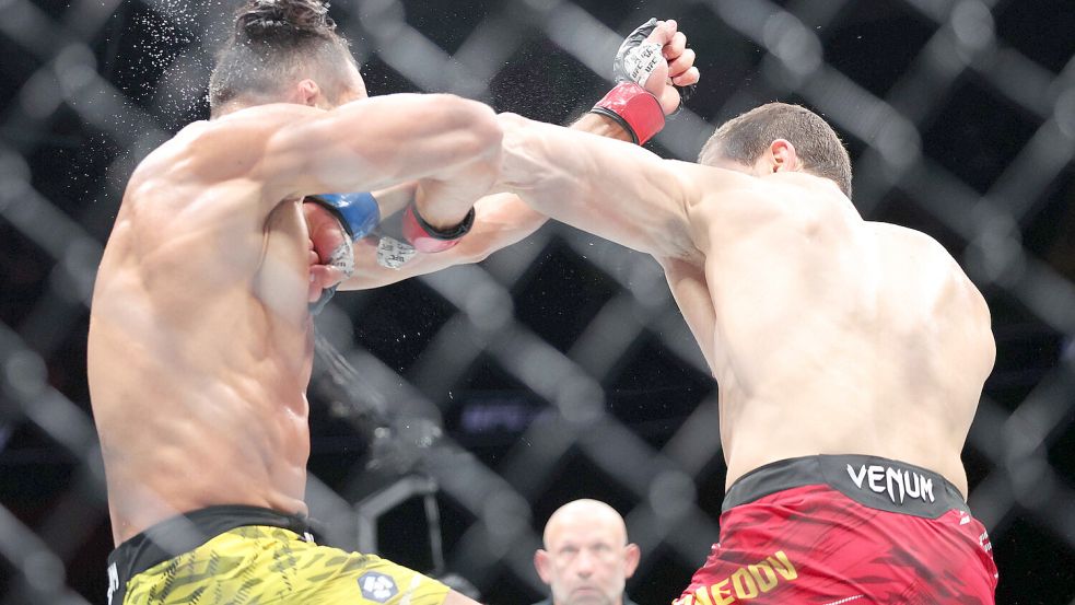 Bei den MMA-Kämpfen geht es zur Sache. Symboldbild: Imago