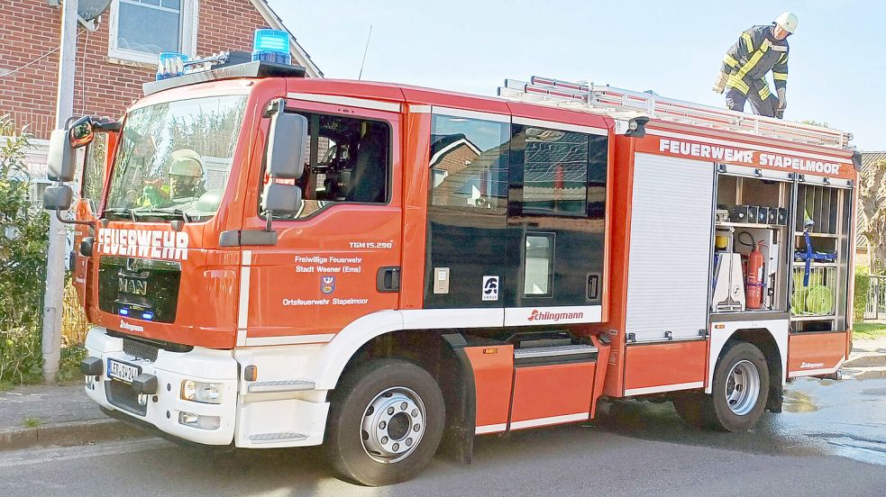Die Feuerwehr war am Dienstag in Stapelmoor im Einsatz. Foto: Feuerwehr