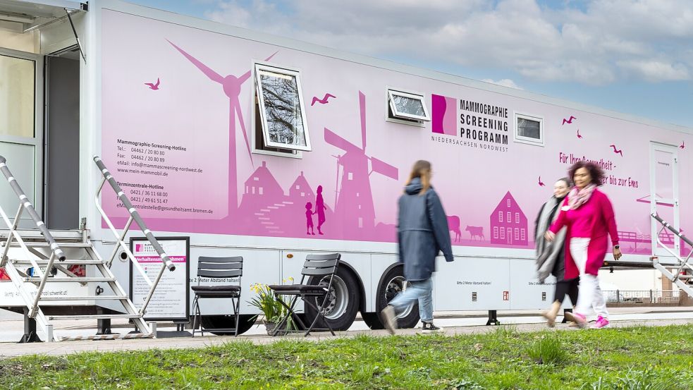 Das Mammobil macht wieder Station auf Borkum. Foto: Mammographie-Screening Niedersachsen Nordwest