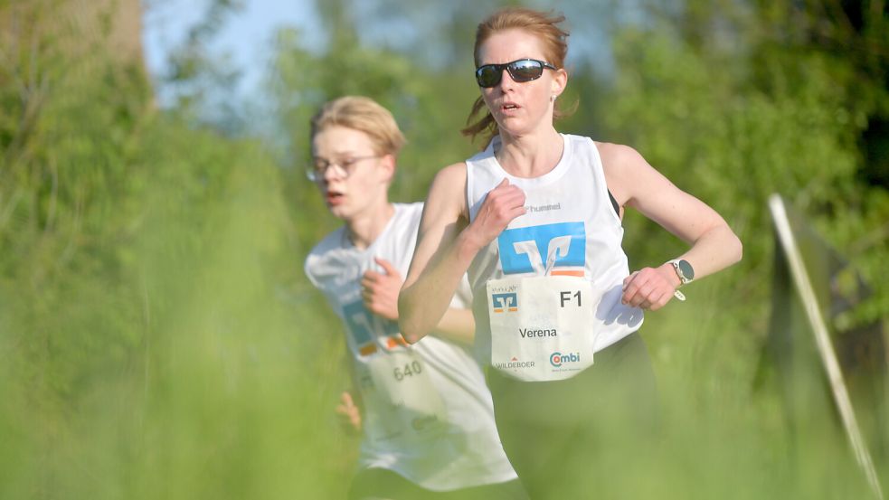 Verena Coordes gewann bei den Frauen auch die zweite Etappe souverän. Foto: Klaus Ortgies