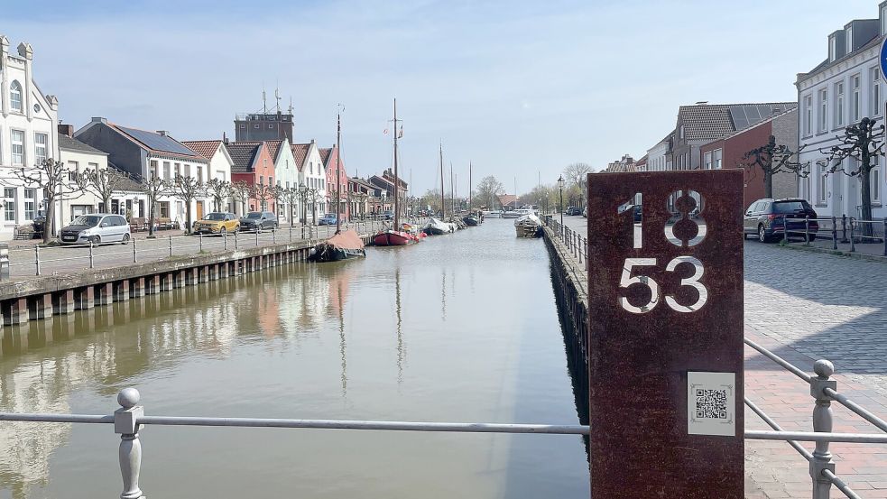 Der Alte Hafen in Weener wird von Touristen und Einheimischen geschätzt. Foto: Oliver Bär