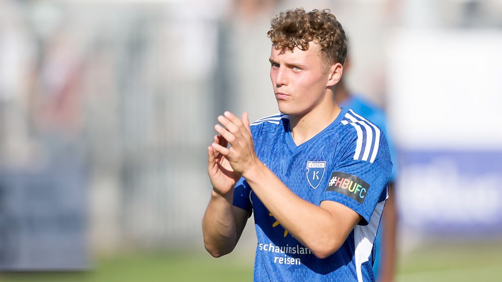 Luis Podolski wird Kickers Emden nach einem Jahr schon wieder verlassen. Foto: Doden, Emden