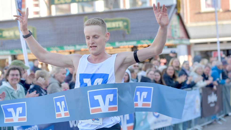 Tammo Oldigs bewies am Freitag eindrucksvoll seine Klasse. Er brauchte für die zehn Kilometer keine halbe Stunde. Foto: Klaus Ortgies
