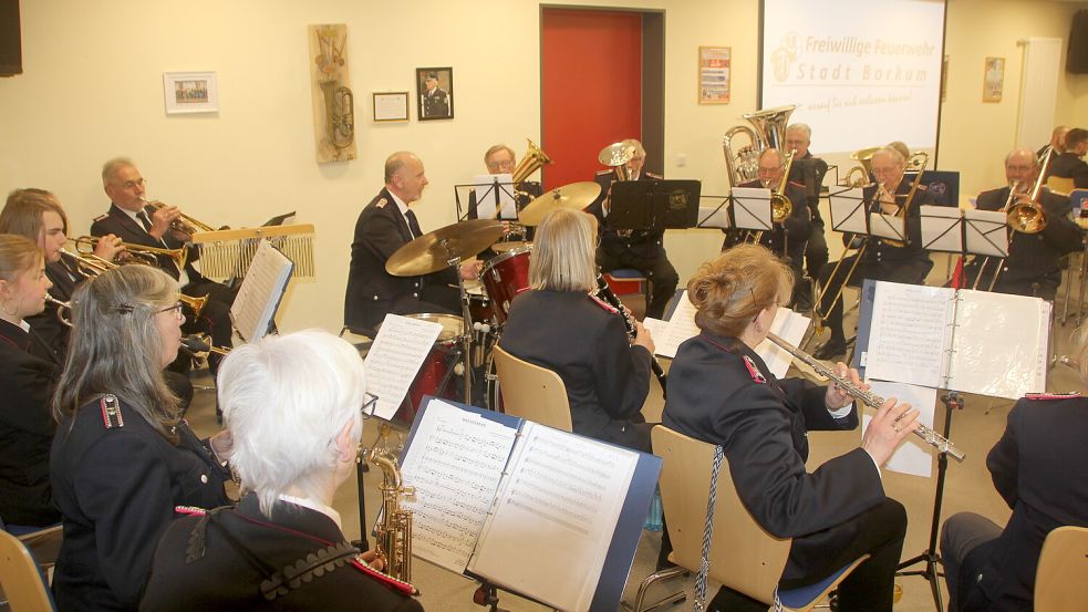 Der Musikzug ist fester Bestandteil der Jahreshauptversammlung. Foto: Ferber