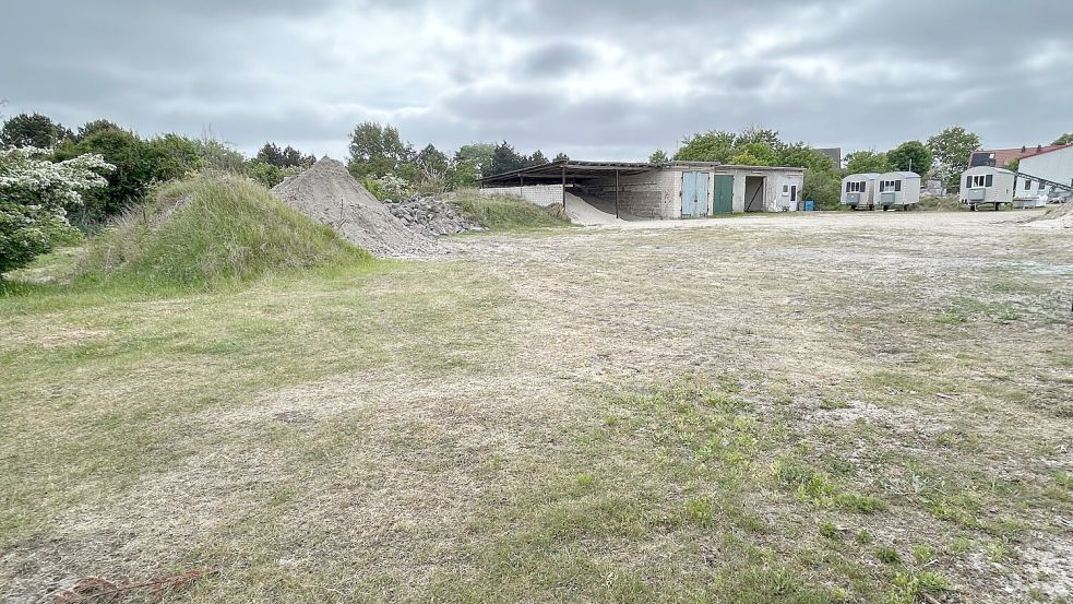 Dieser Bereich des Bauhofes soll in Zukunft bebaut werden. Foto: SPD Borkum