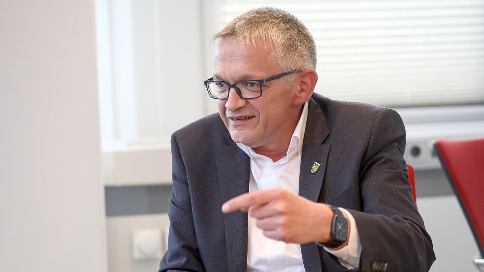 Aurichs Landrat Olaf Meinen. Foto: Archiv