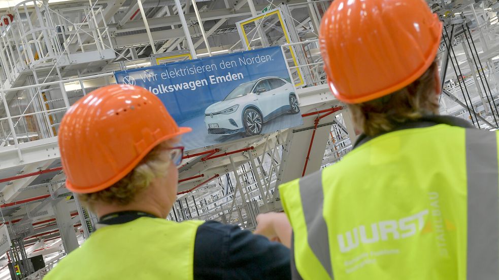 Mai 2022: offizieller Start des ID.4 in Emden. Nun soll ein Nachfolgemodell des vollelektrischen SUV kommen. Foto: Ortgies