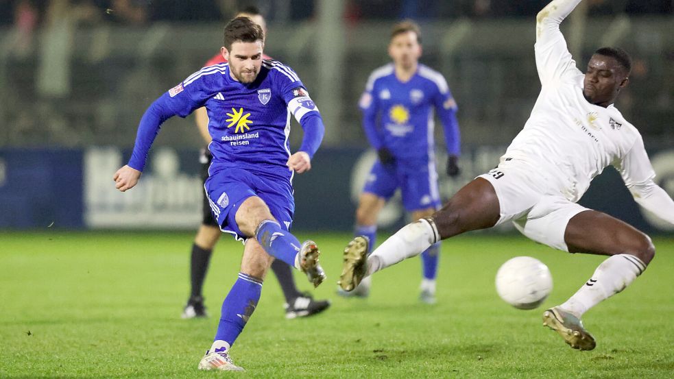 Mit zwölf Saisontoren war Tido Steffens der erfolgreichste Torschütze von Kickers Emden. Foto: Doden, Emden
